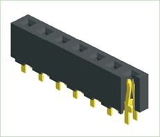 3.96mm महिला हैडर सिंगल रो स्ट्रेट टाइप H8.9